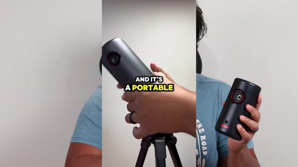 Both bodies / can-size. Overlay is AND IT'S A PORTABLE.
