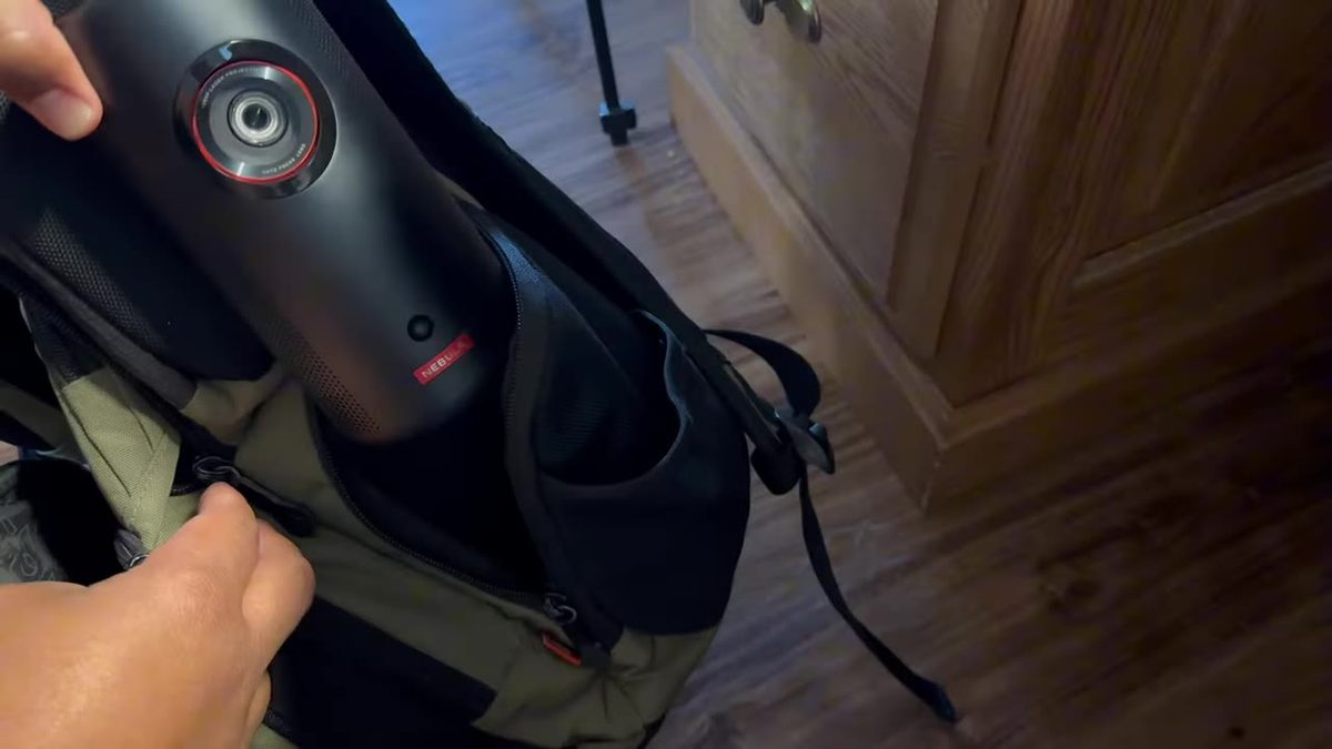 Nebula Capsule 3 Laser backpack — LASER PROJECTOR on the ring