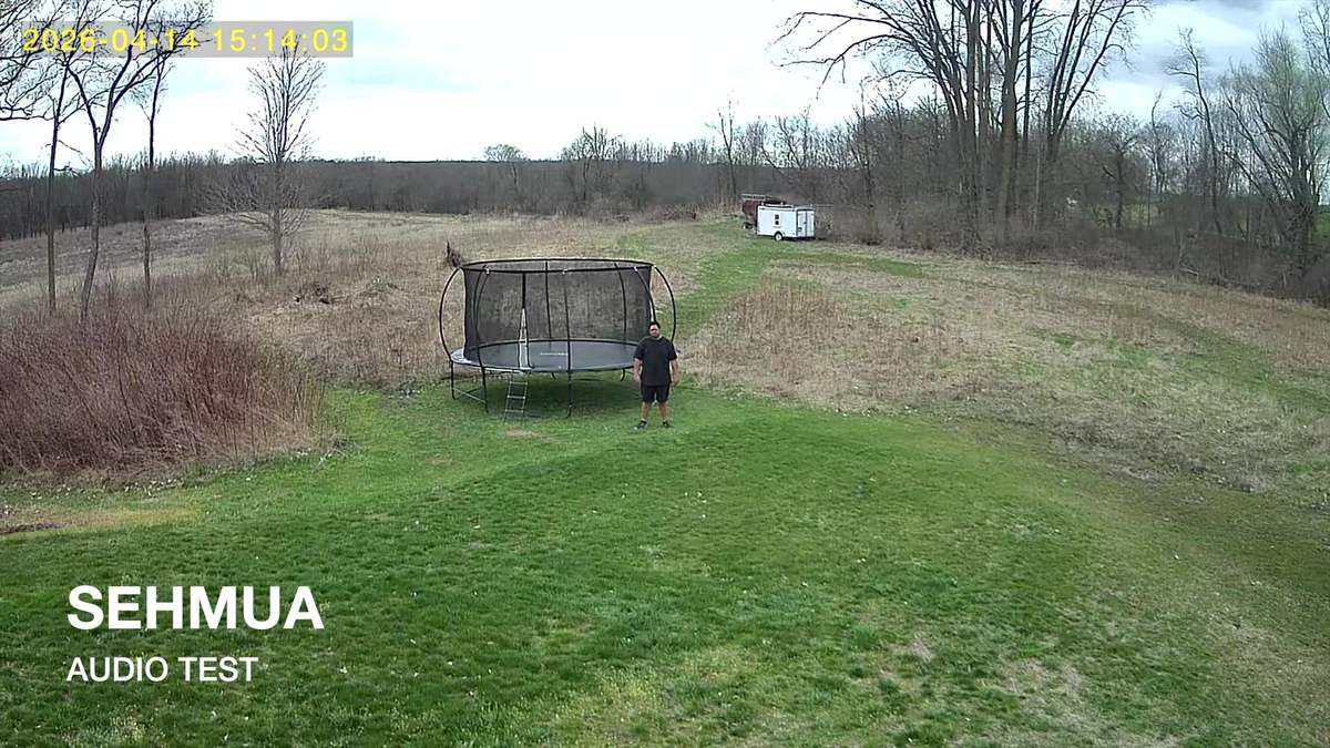 Standing about 50 yards out for the talkback test