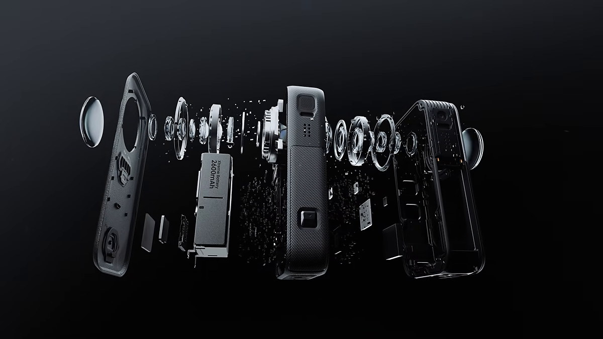 Insta360 X6 exploded 2600mAh battery — announce frame